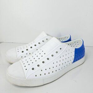 Native White Blue Colorblock Jefferson Waterproof Sneaker LIghtweight